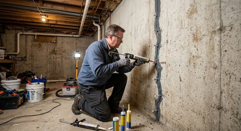 Basement Crack Repair in Mount Airy, NC