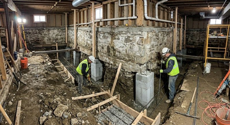Basement Underpinning in Mount Airy, NC