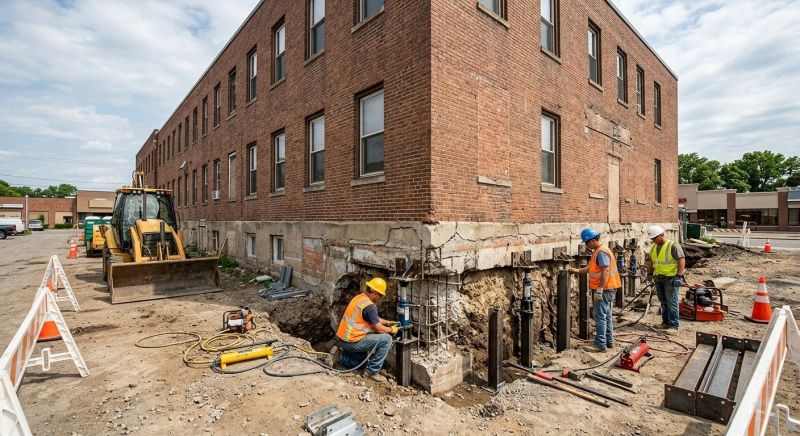 Commercial Foundation Repair in Mount Airy, NC