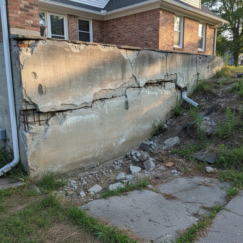 Cracked Foundation Repair in Mount Airy, NC