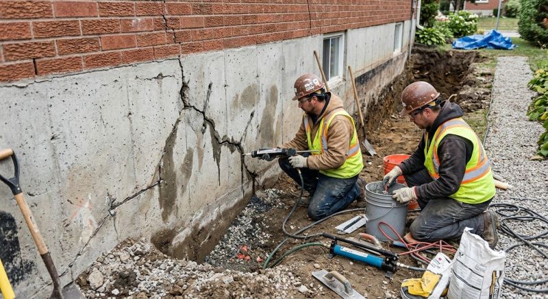 Cracked Foundation Repair in Stuart, VA