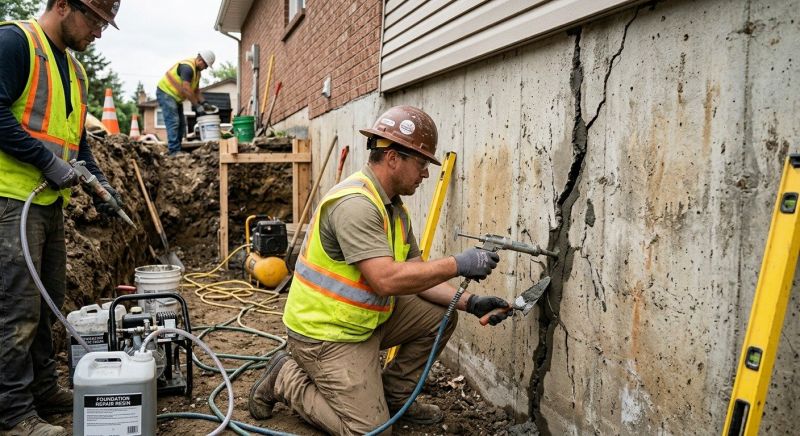 Cracked Foundation Repair in Surry County, NC