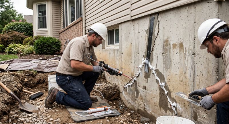 Cracked Foundation Repair in Surry County, NC