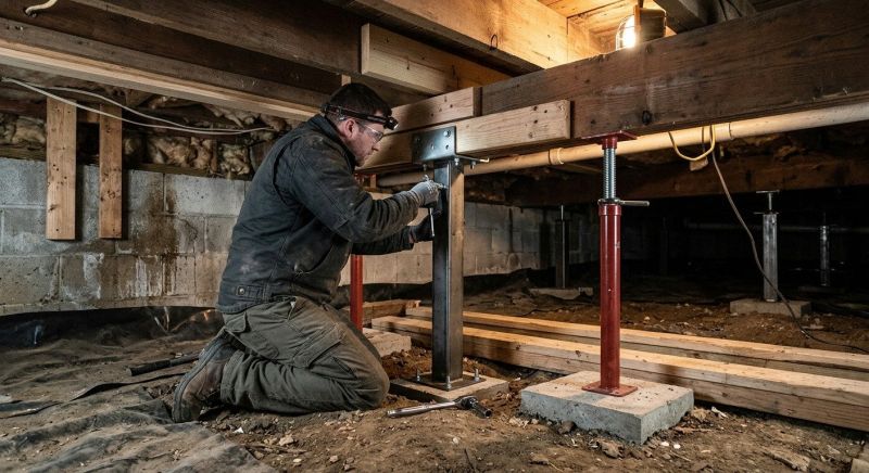 Crawlspace Structural Repair in Mount Airy, NC