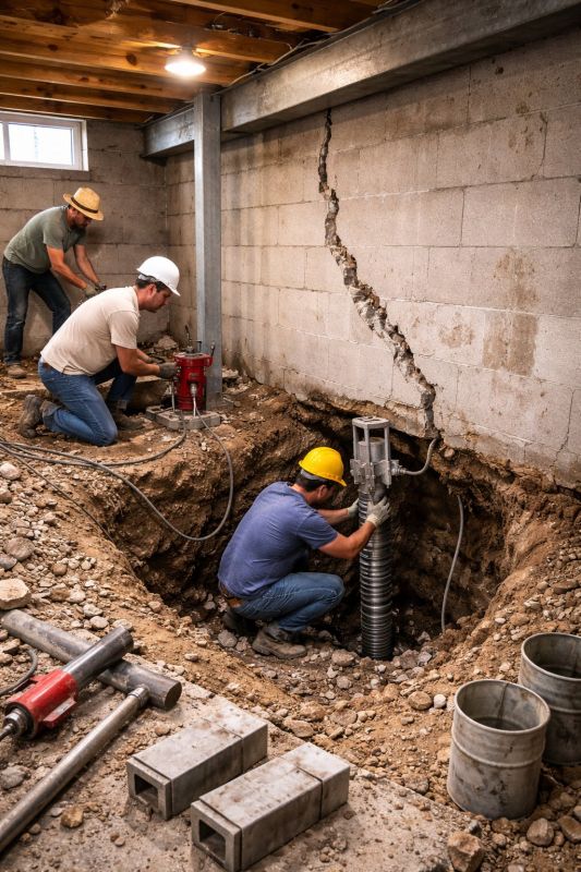 Crawlspace Structural Repair in Mount Airy, NC