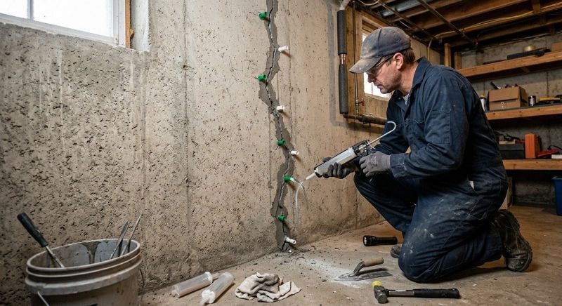 Foundation Crack Repair in Stokes County, NC