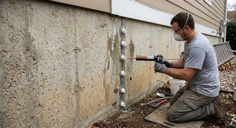 Foundation Crack Sealing in Mount Airy, NC
