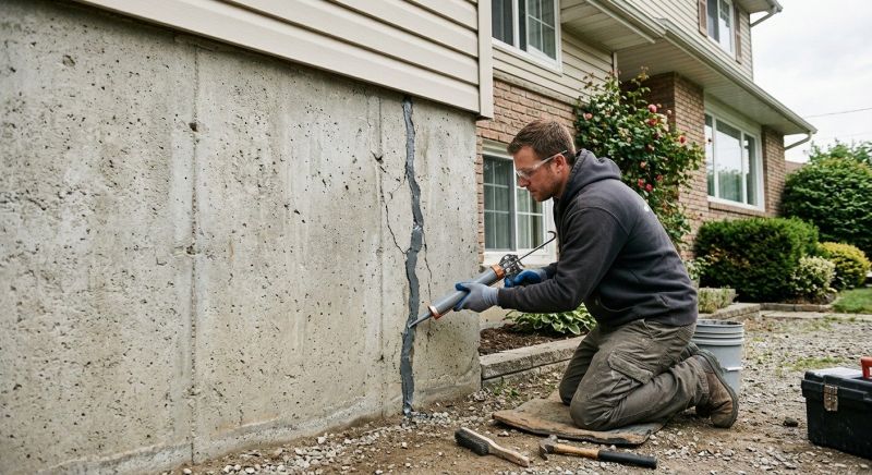 Foundation Crack Sealing in Mount Airy, NC