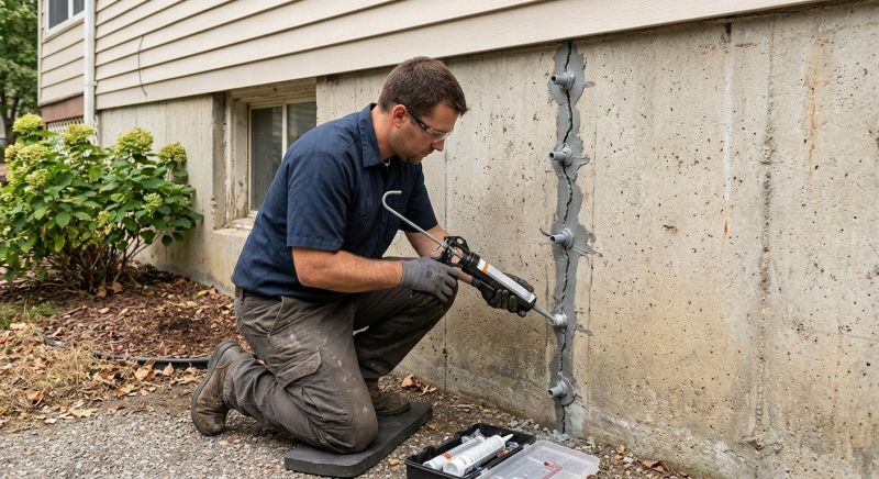 Foundation Crack Sealing in Mount Airy, NC