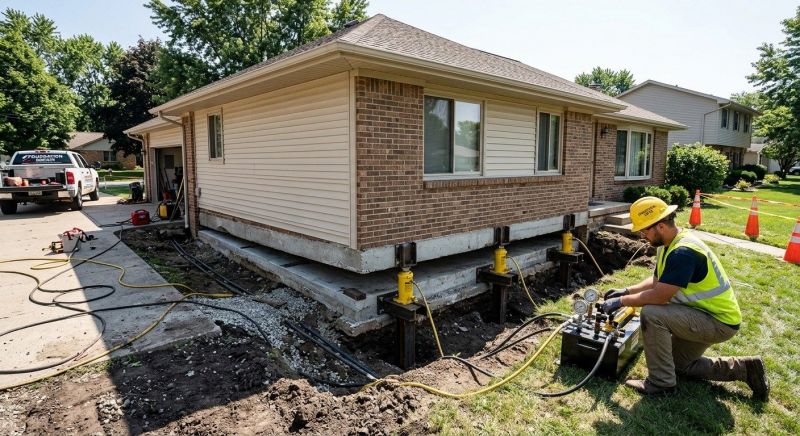 Foundation Lifting in Stuart, VA