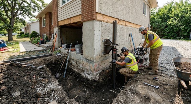 Foundation Pier Repair in Mount Airy, NC