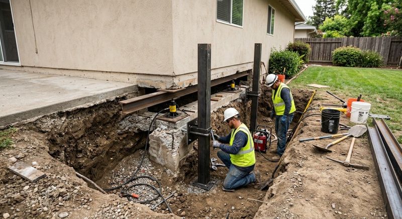 Foundation Pier Repair in Mount Airy, NC