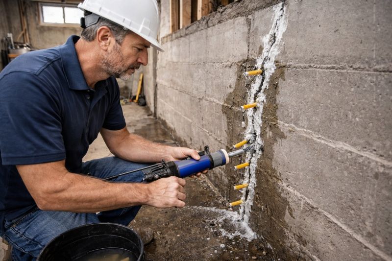 Leaking Foundation Repair in Mount Airy, NC