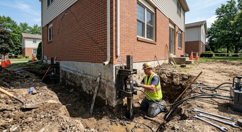 Sinking Foundation Repair in Mount Airy, NC