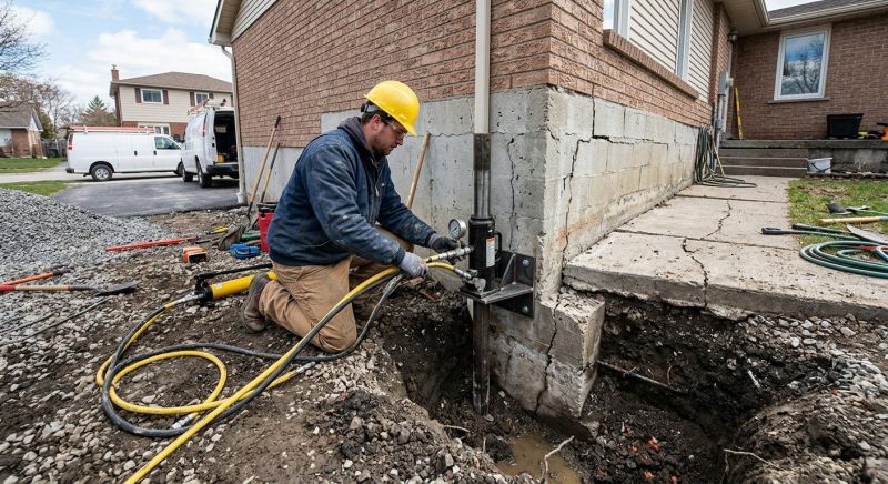 Sinking Foundation Repair in Mount Airy, NC