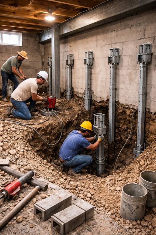 Structural Underpinning in Mount Airy, NC