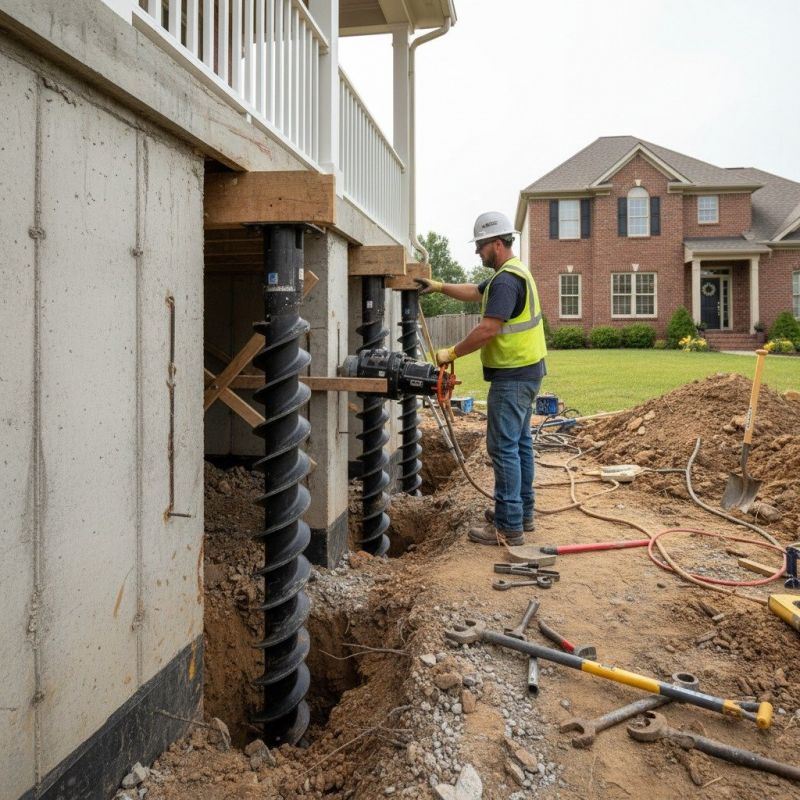 Structural Underpinning in Mount Airy, NC
